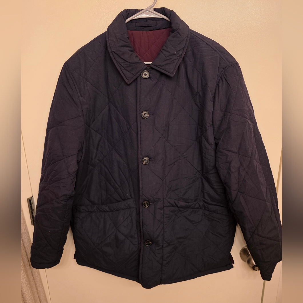 Mango Mens TwoTone Reversible Quilted Jacket